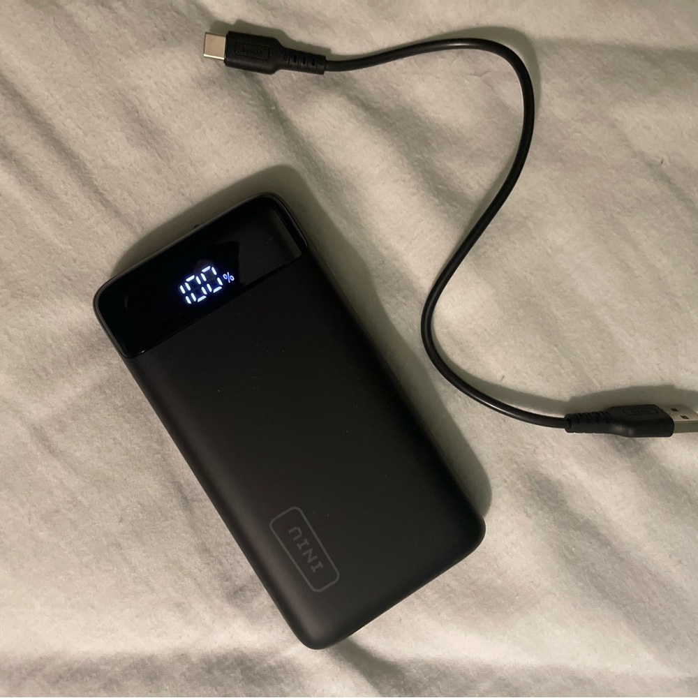 Black Portable Charging Bank